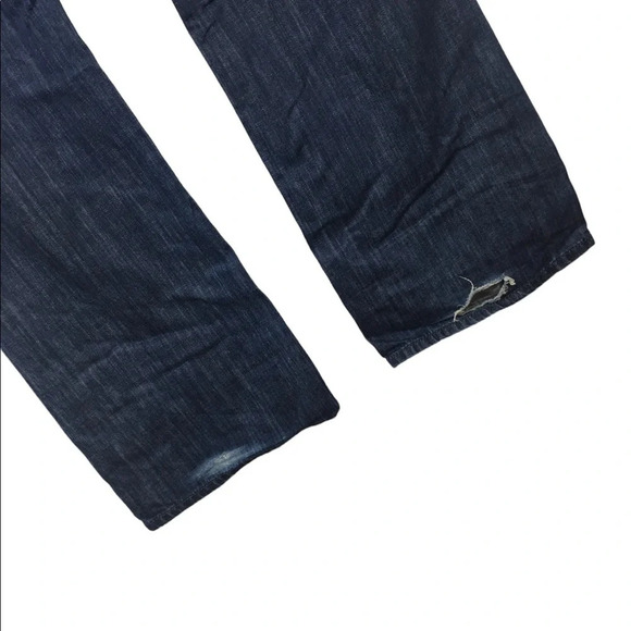 MJ484 Mens Taverniti So Jeans Distressed Boot Cut Denim Button Fly Jeans 40x33 - Picture 8 of 9